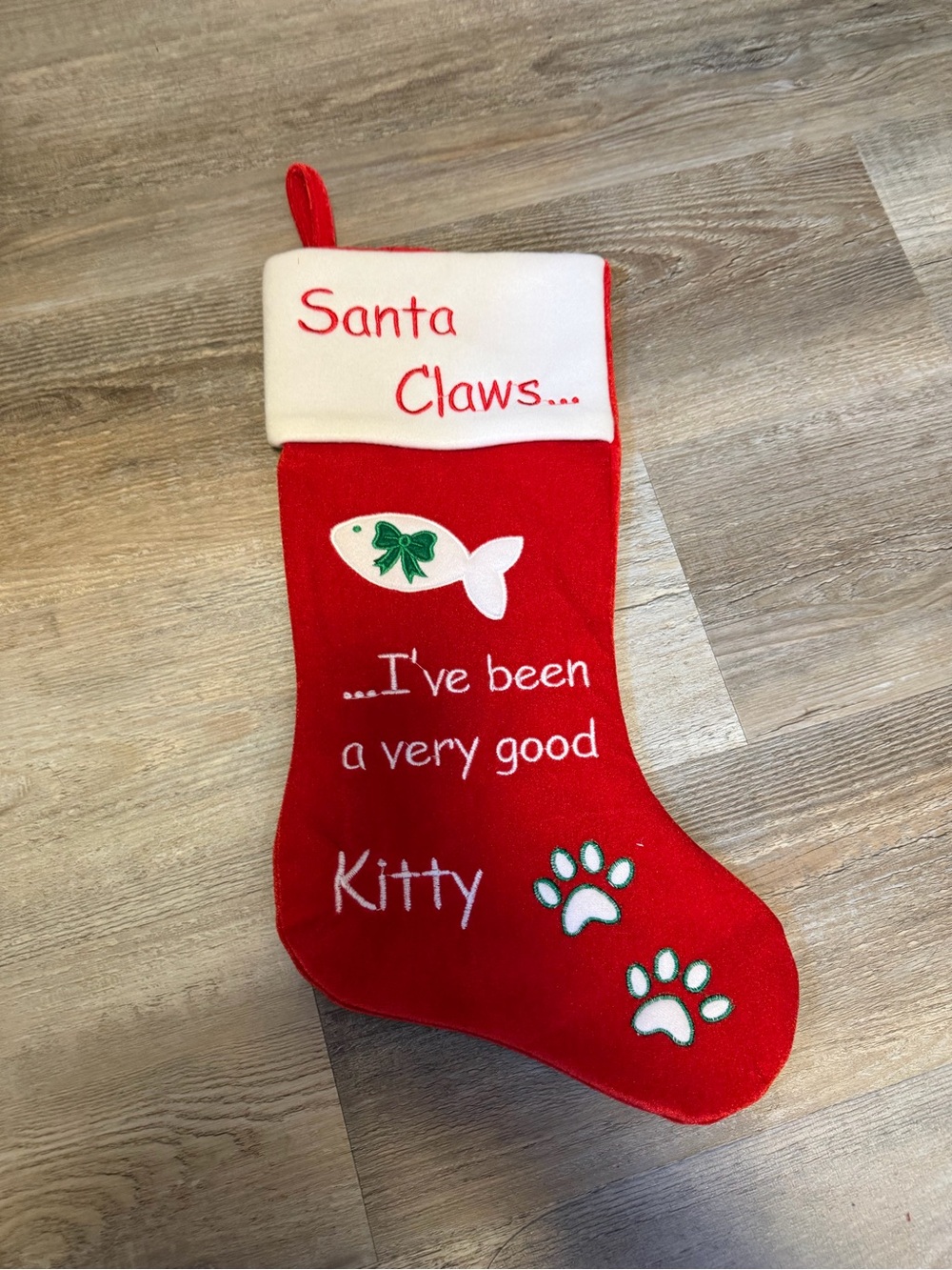 Cat Christmas Stocking